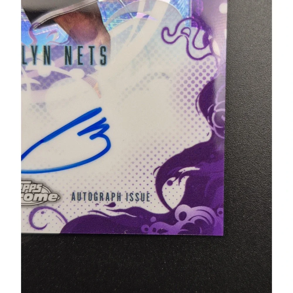 2025-26 Topps Chrome Ben Saraf #SMR-BS Purple Stratospheric Rookie Autograph /75